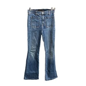 Veronica Beard Florence Flare Cotton Stretch High Rise Women's Jeans Size 28/6‎